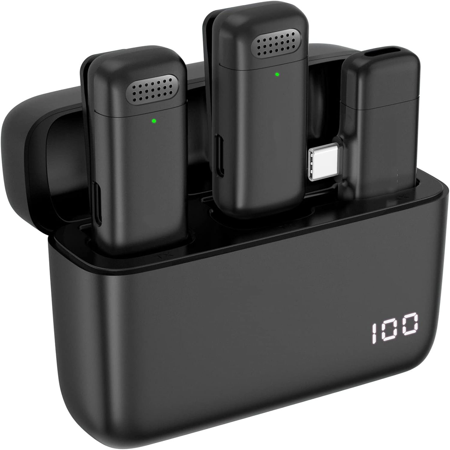 Wireless Charger - Paquete de 2 Micrófonos de Solapa