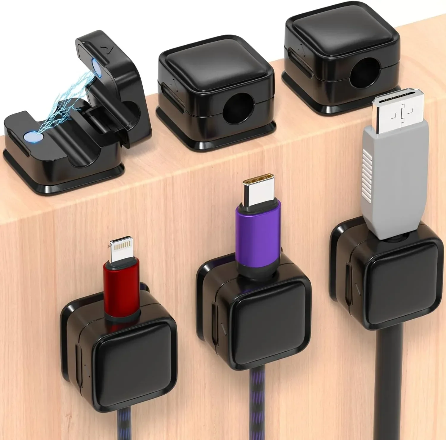 Cable Organizer - Mini organizador de cables, soporte magnético