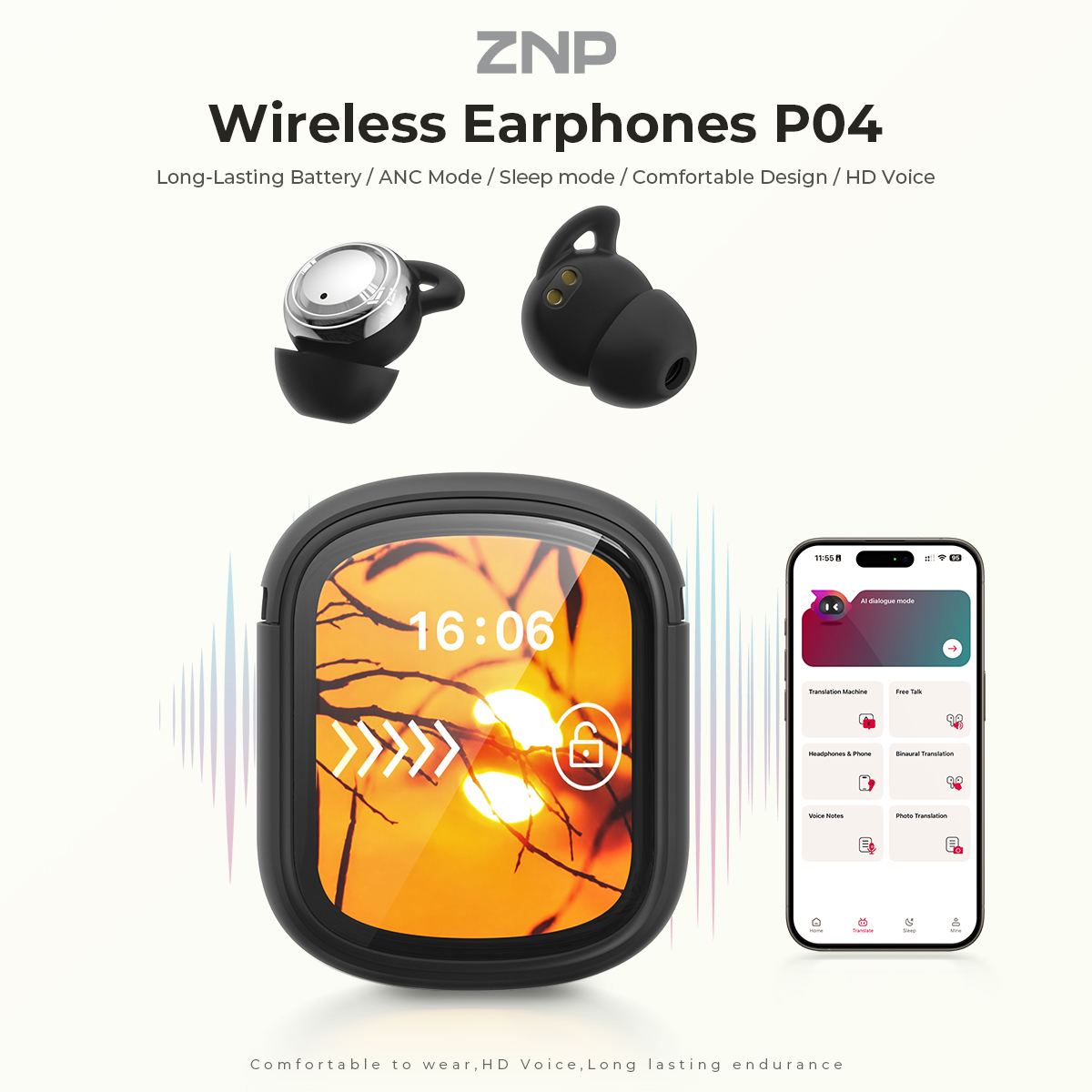 Audífonos ZNP P04 para Dormir  - Headphones Wireless reseña y precio