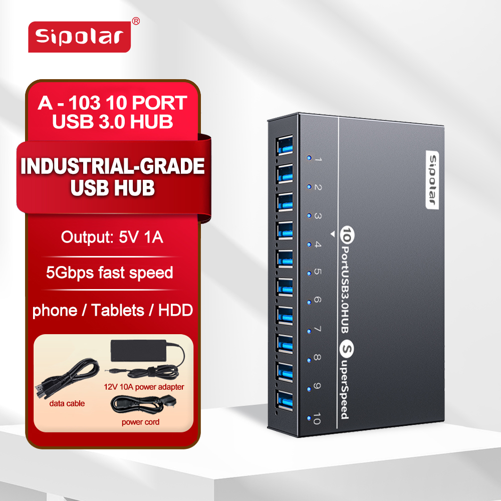 A103 Sipolar - Hub USB de 10 P - Usb Hub reseña y precio