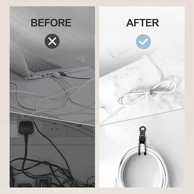 10 unidades de sujetacables de - Cable Organizer reseña y precio
