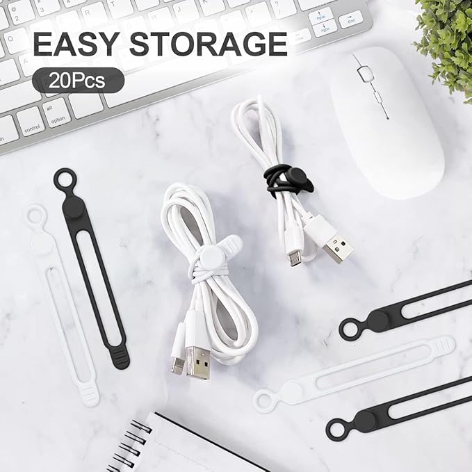 10 unidades de sujetacables de - Cable Organizer reseña y precio