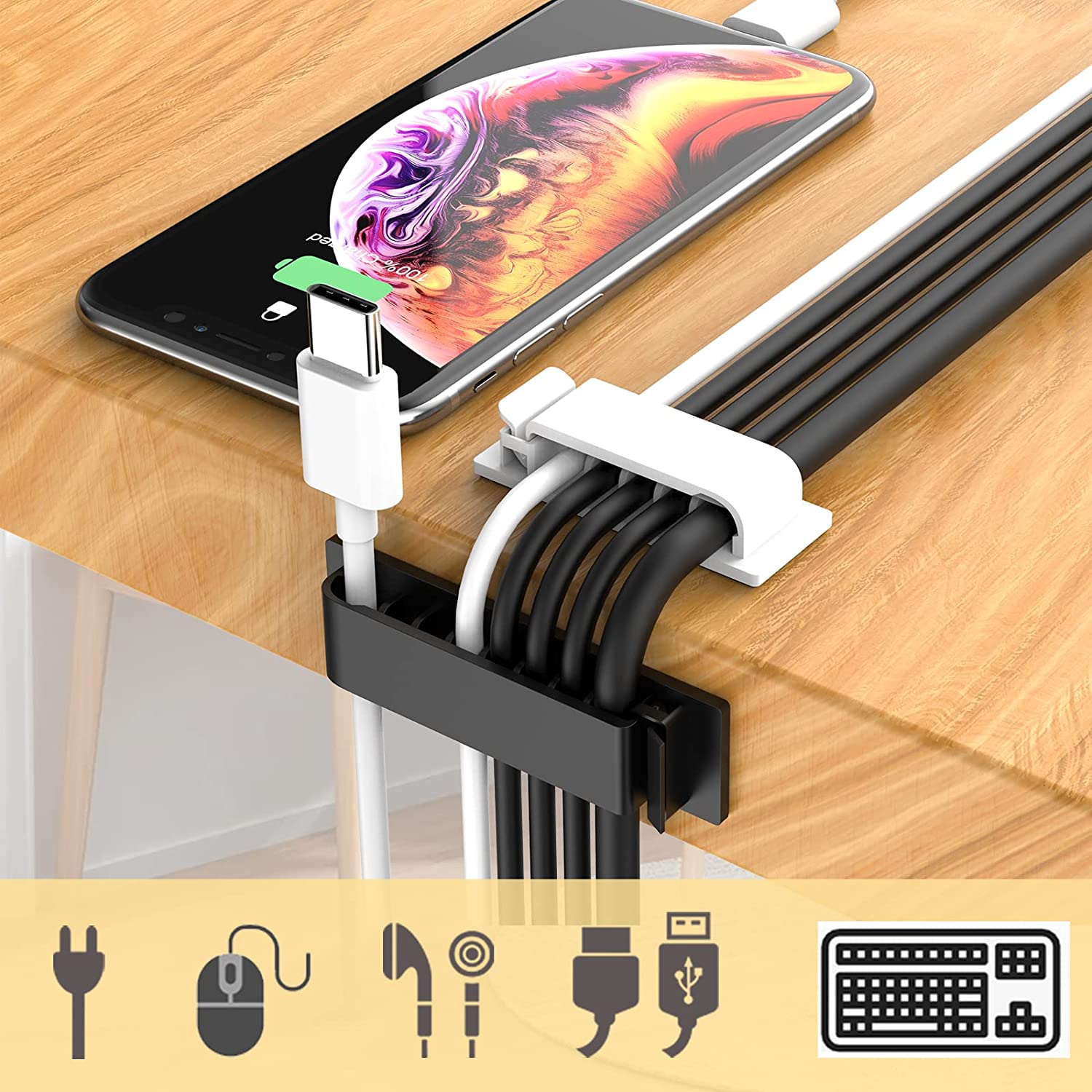 Organizador de cables, soporte - Cable Organizer reseña y precio